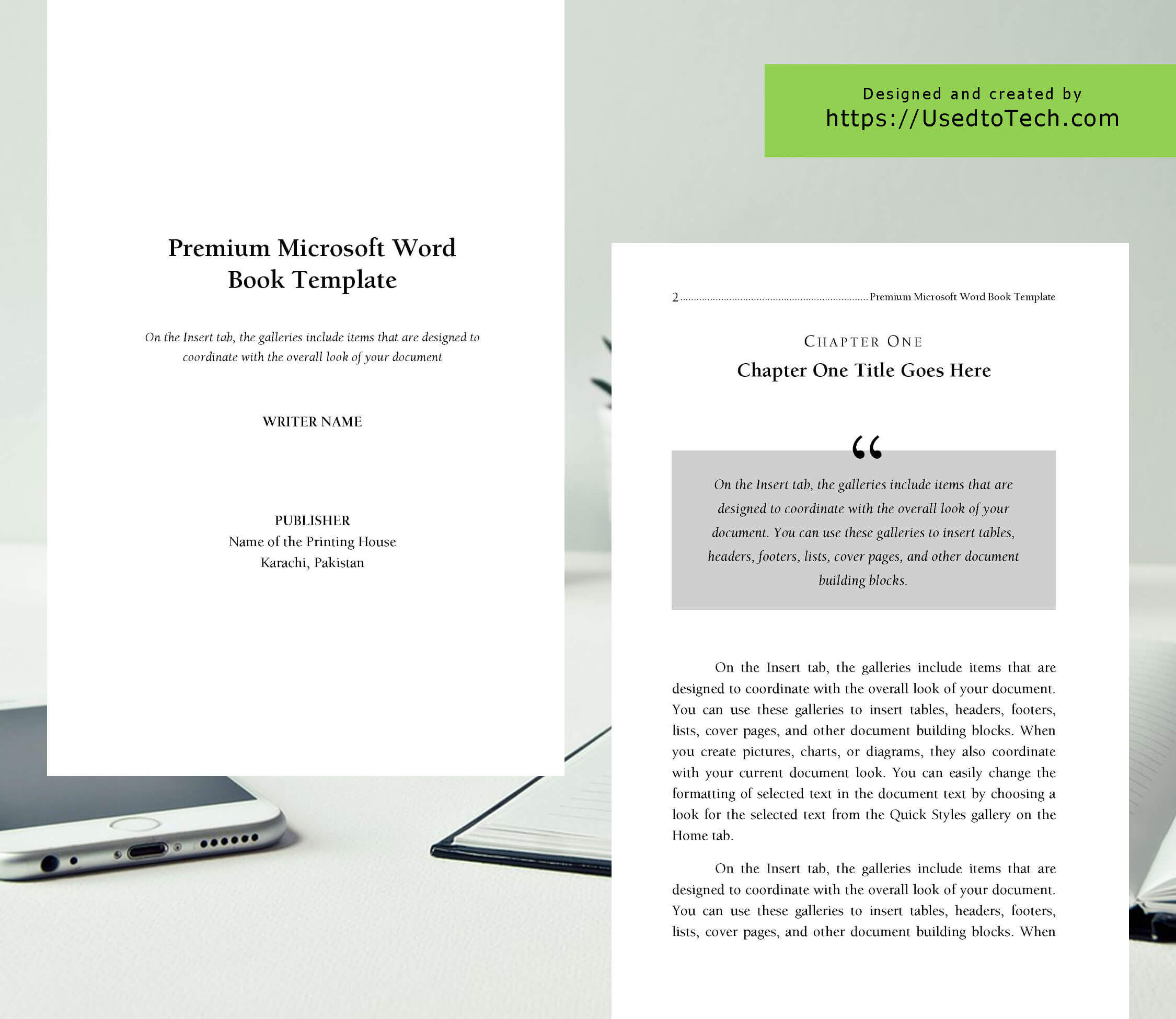 Premium & Free 6 X 9 Book Template For Microsoft Word - Used Throughout 6X9 Book Template For Word