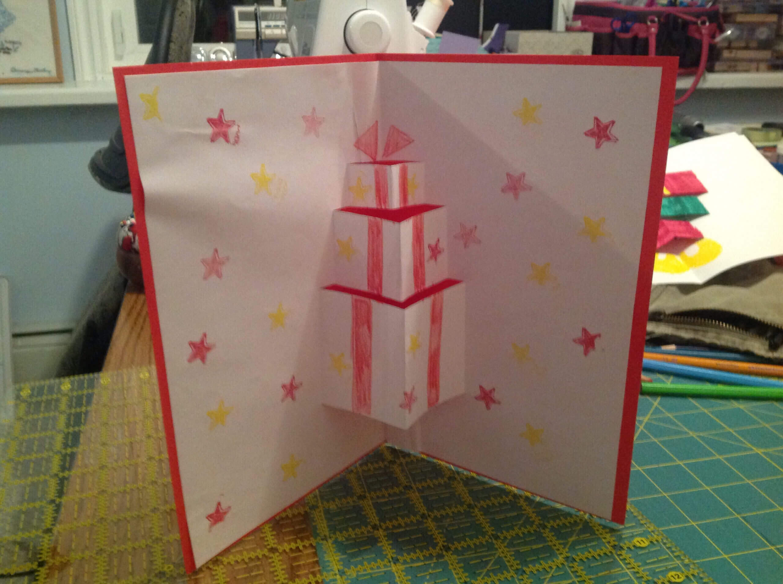 Present Pop Up Cards : 7 Steps – Instructables Within Diy Pop Up Cards Templates