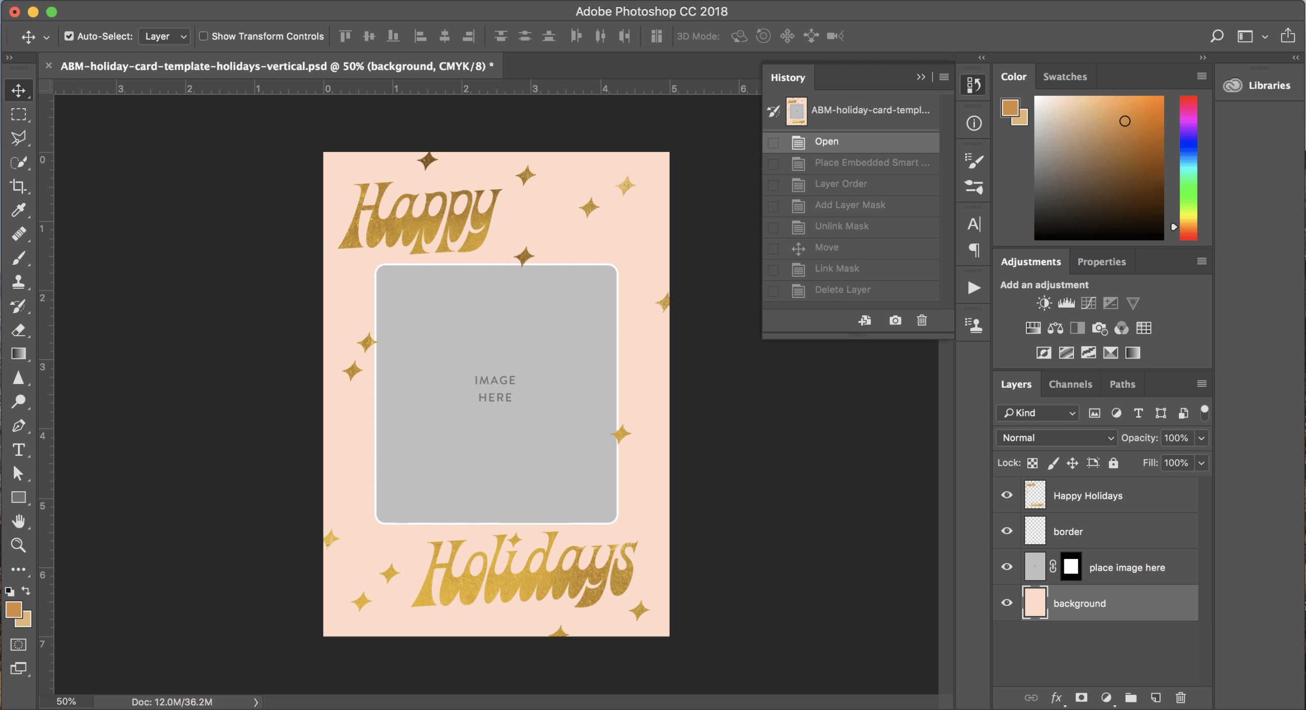 Print Your Own Holiday Cards (Free Template Included!) – A Throughout Free Templates For Cards Print