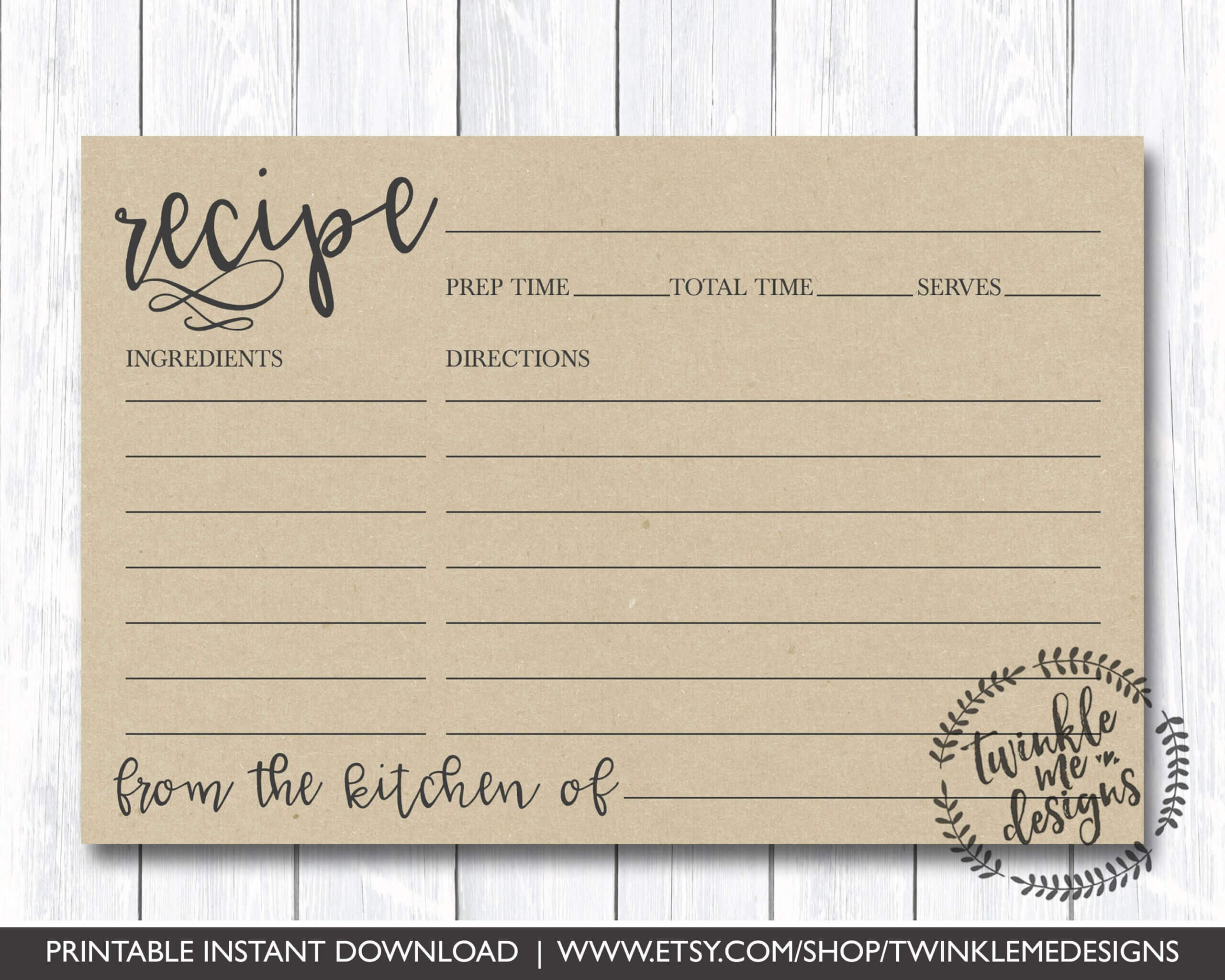 Printable 4×6 Recipe Cards | Template Business Psd, Excel Within 4X6 Photo Card Template Free