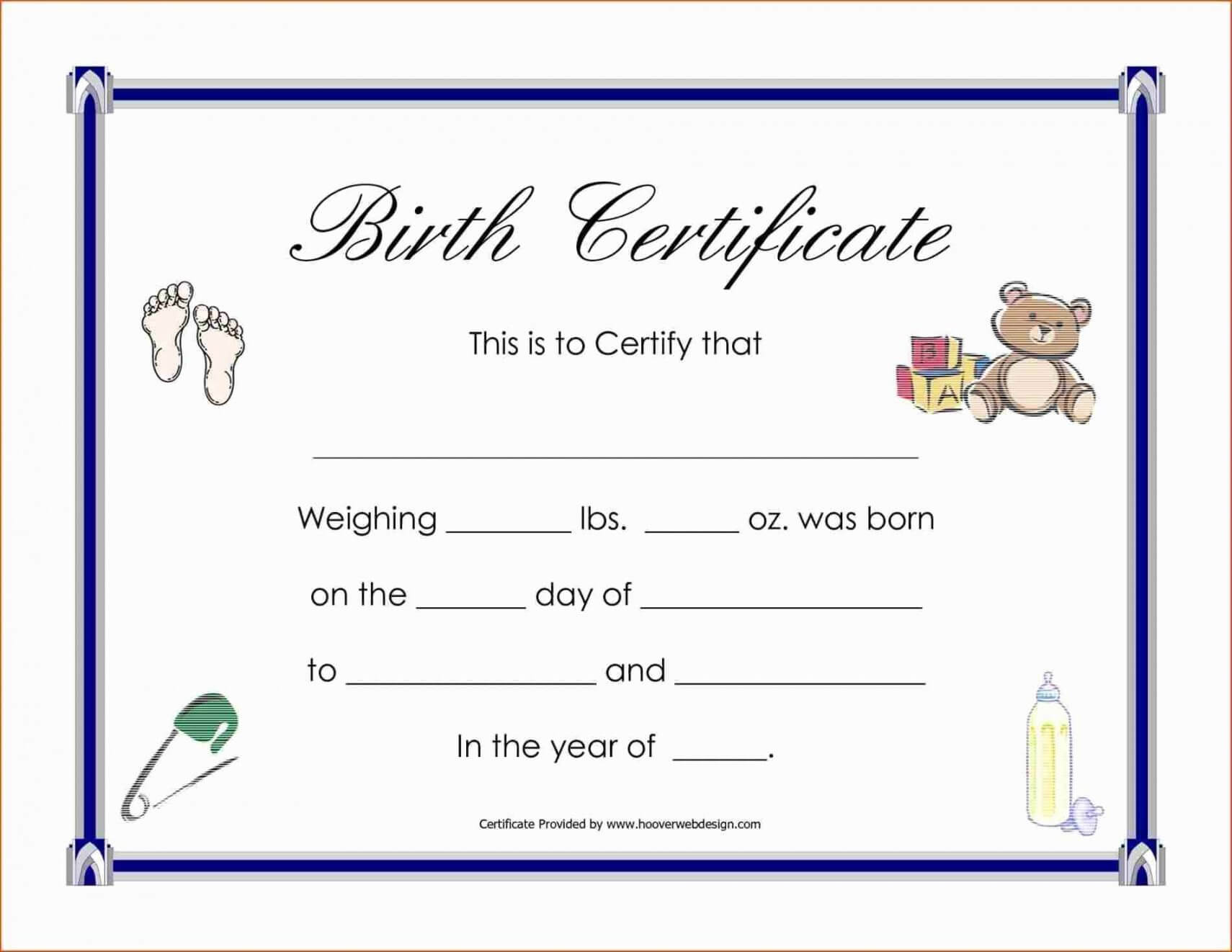 Printable Adoption Certificate Template And Child With Inside Blank Adoption Certificate Template