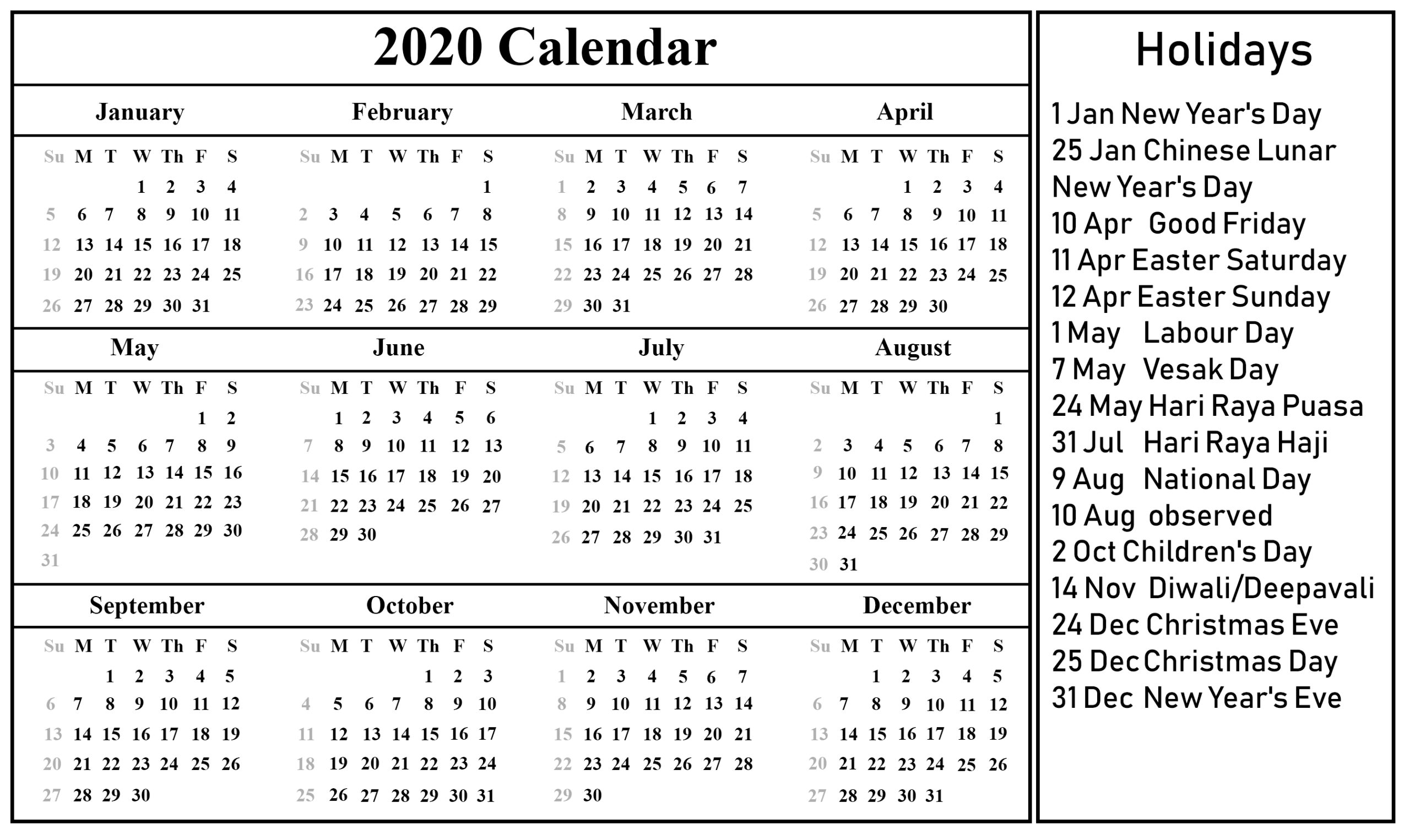 Printable April Calendar Template With Blank Calendar Template For Kids