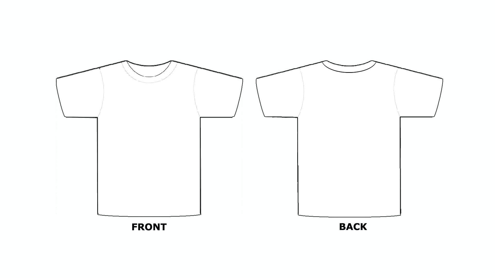 Printable Blank Tshirt Template - C Punkt Within Blank Tshirt Template Printable