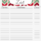 Printable Christmas Card Address List With Template With Christmas Card List Template