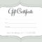 Printable Fillable Gift Certificate Template Custom Pertaining To Custom Gift Certificate Template