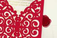Printable Laser Cut Wedding Invitation Template, Vector for Free Svg Card Templates