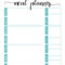 Printable Meal Calendar – Bolan.horizonconsulting.co Pertaining To Blank Meal Plan Template