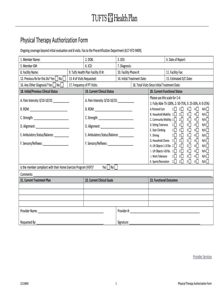 Printable Physical Therapy Evaluation Form Pdf – Fill Online With Regard To Blank Evaluation Form Template