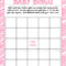 Printable Pink Damask Baby Shower Bingo Game Bee Busy Heavy Intended For Bingo Card Template Word