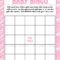 Printable Pink Damask Baby Shower Bingo Game Instant Download Throughout Blank Bridal Shower Bingo Template