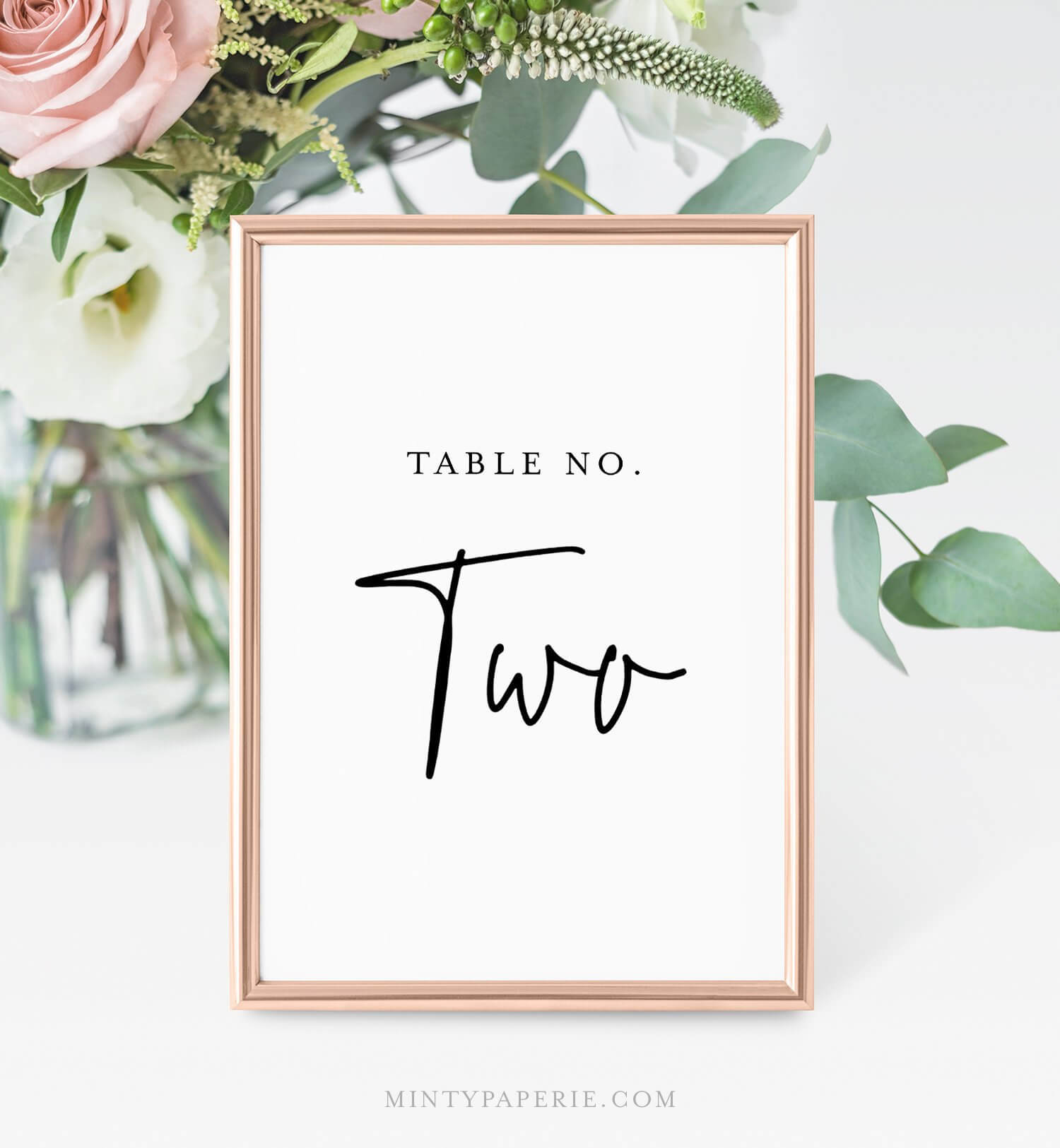 Printable Table Number Cards, Minimalist Wedding Table In Table Number Cards Template