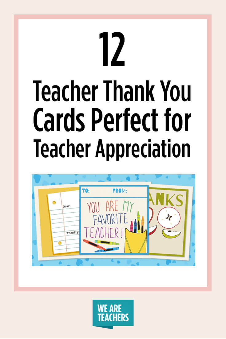 Printable Teacher Thank You Cards For Teacher Appreciation With Regard To Thank You Card For Teacher Template