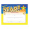 Printable You're A Star! Award Gold Foilstamped Certificate for Star Award Certificate Template