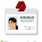 Proctologist Identification Badge Vector. Woman. Id Card Intended For Hospital Id Card Template