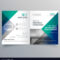 Professional Blue Bi Fold Brochure Template Design Inside Professional Brochure Design Templates
