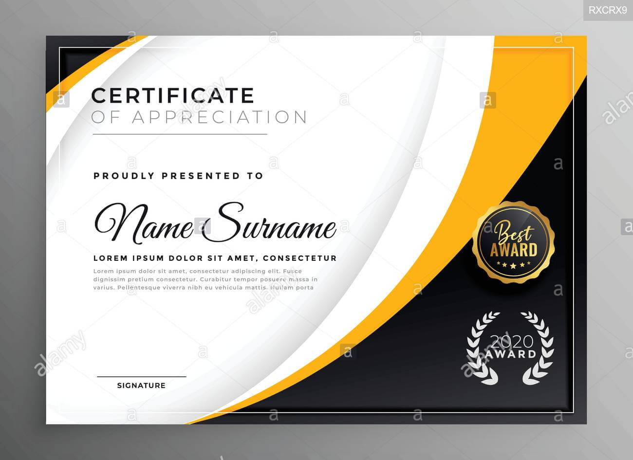 Professional Certificate Template Diploma Award Design Stock With Regard To Professional Award Certificate Template
