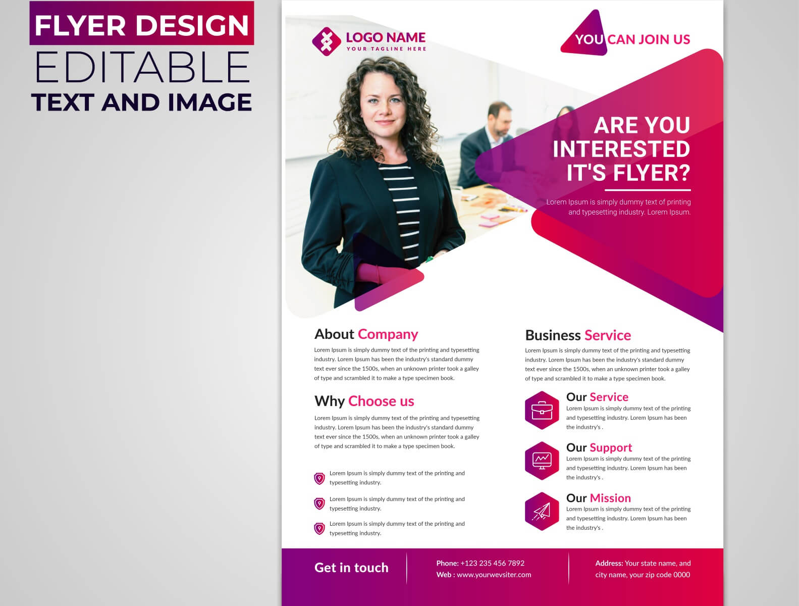Professional Corporate Flyer Design Templates With Regard To Professional Brochure Design Templates