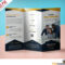 Professional Corporate Tri Fold Brochure Free Psd Template In Three Panel Brochure Template