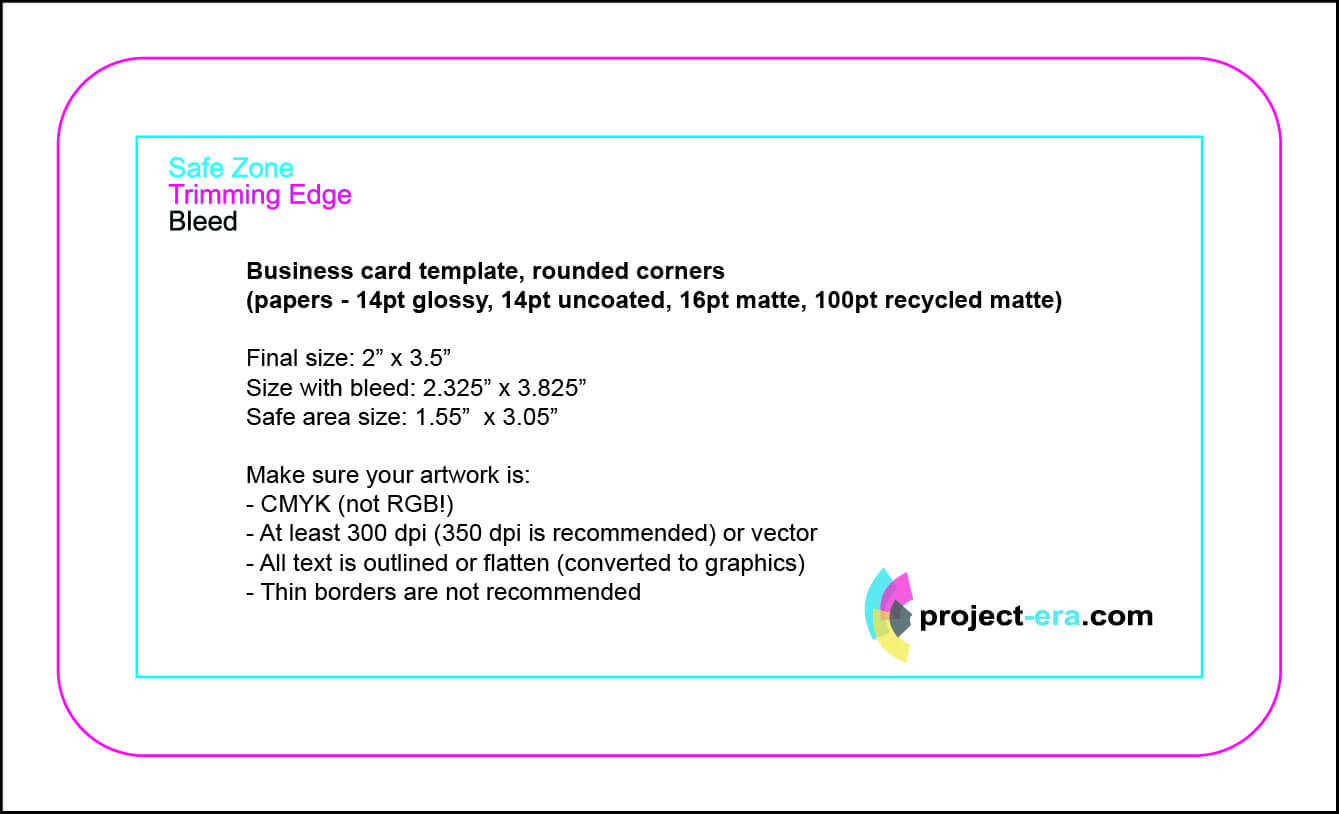 Project Era – Print & Design Services – Print Templates Inside Business Card Size Template Photoshop