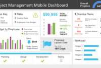 Project Management Dashboard Powerpoint Template with Project Dashboard Template Powerpoint Free