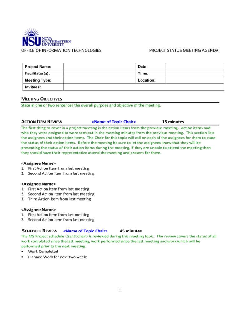 Project Meeting Agenda Template – 2 Free Templates In Pdf With Free Meeting Agenda Templates For Word