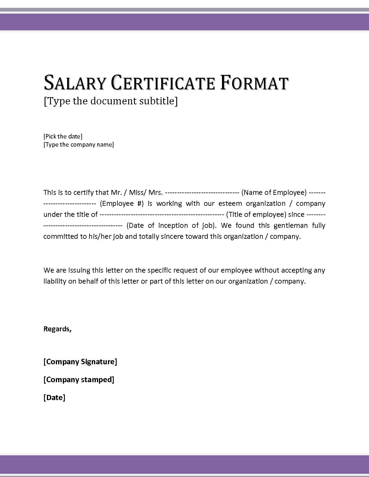 Promotion Certificate Template ] – The Employment Separation In Promotion Certificate Template