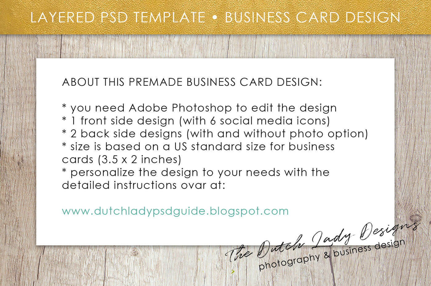 Psd Business Card Template #4The Dutch Lady Designs In Business Card Size Template Psd