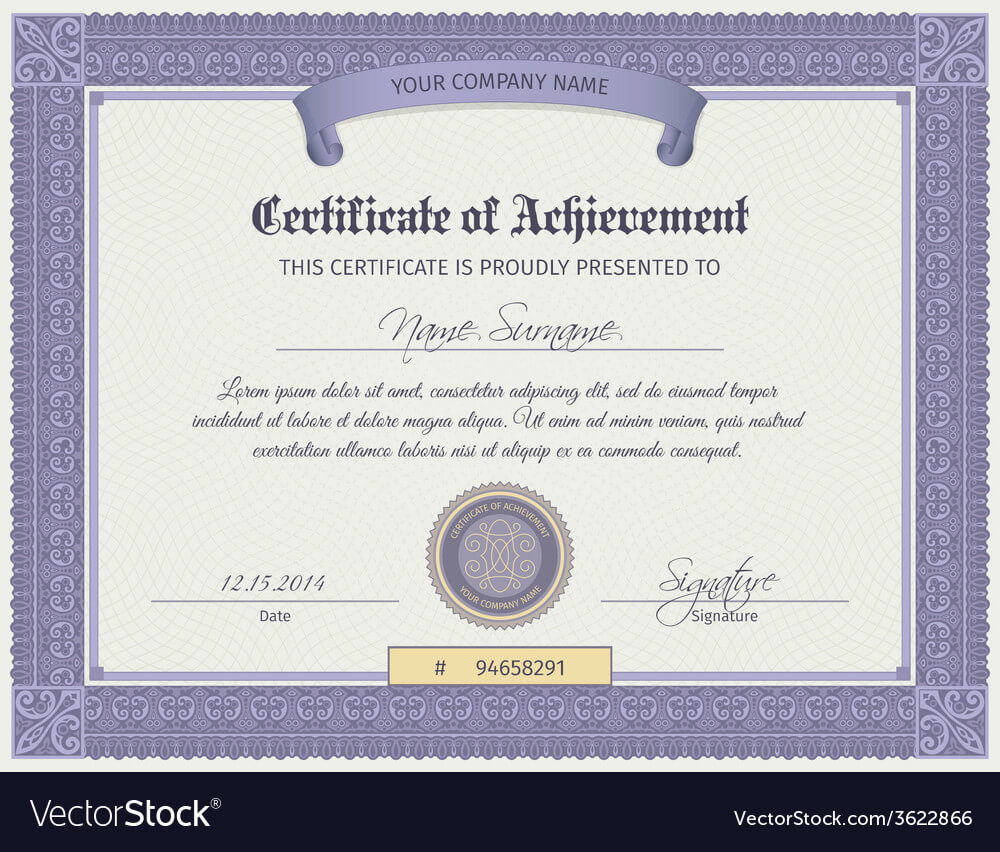 Qualification Certificate Template In Qualification Certificate Template