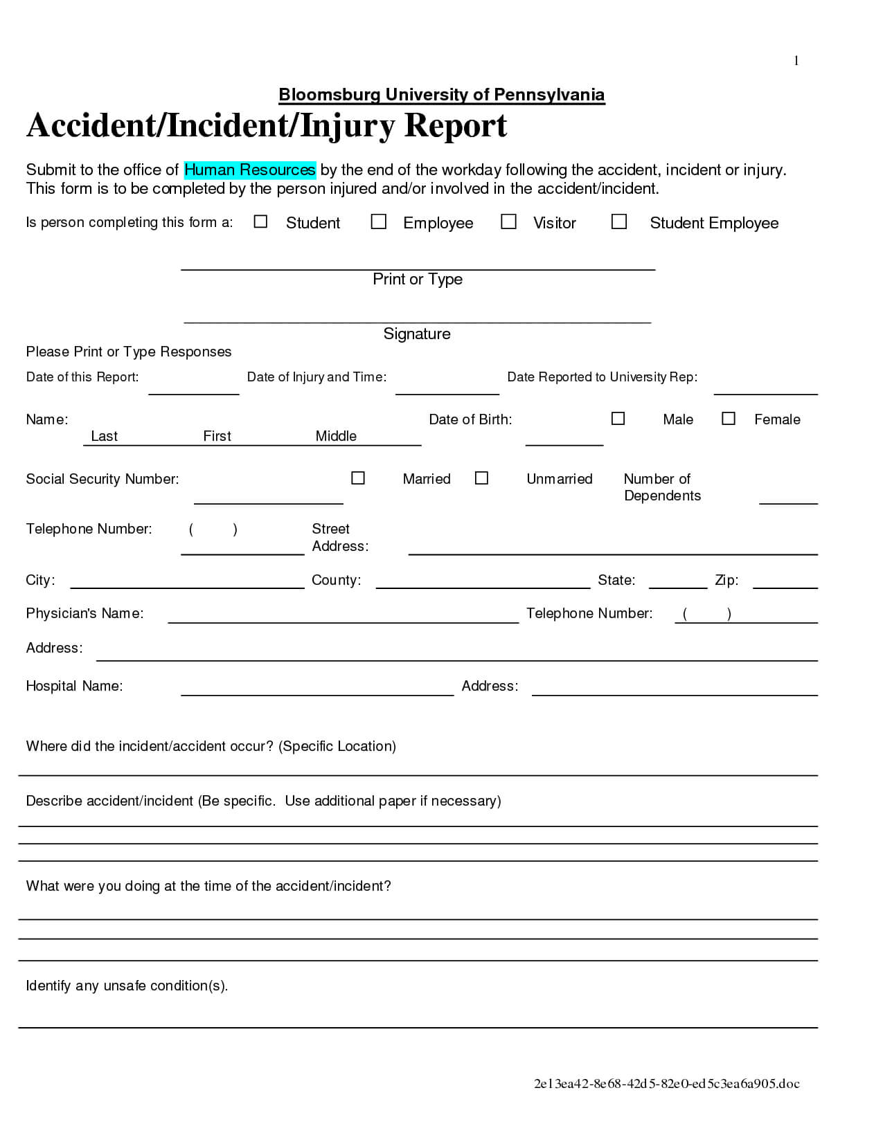 Rare Vehicle Accident Report Form Template Doc Ideas Regarding Ohs Incident Report Template Free