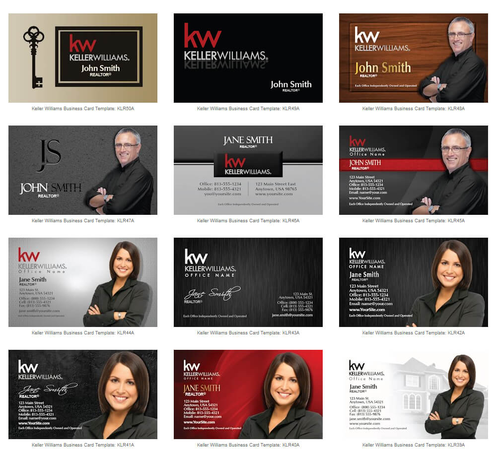 Real Estate Business Cards | The Best Of – Real Estate With Keller Williams Business Card Templates