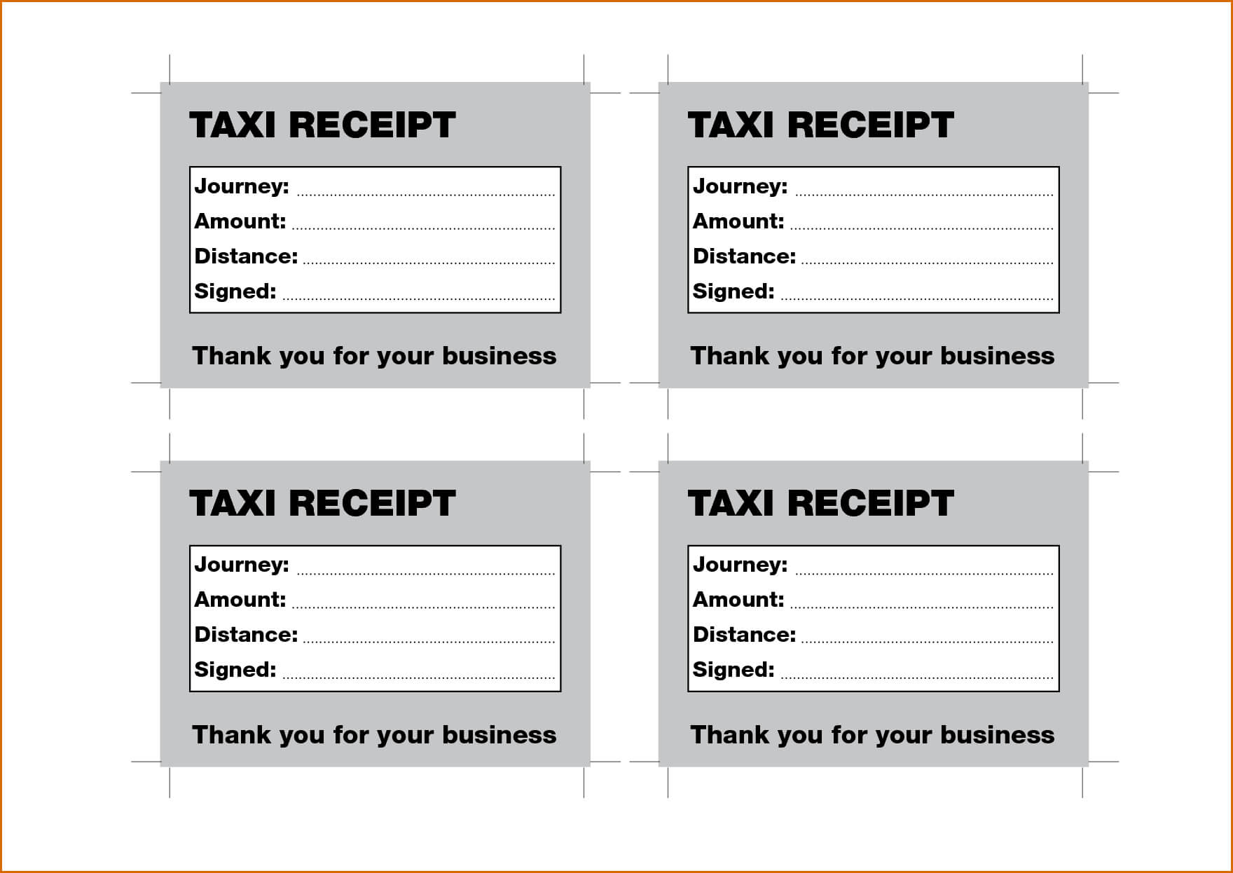 Receipt Template In Spanish | Customer Service Resume Example Regarding Blank Taxi Receipt Template