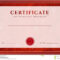 Red Certificate, Diploma Template. Award Pattern Stock Pertaining To Scroll Certificate Templates