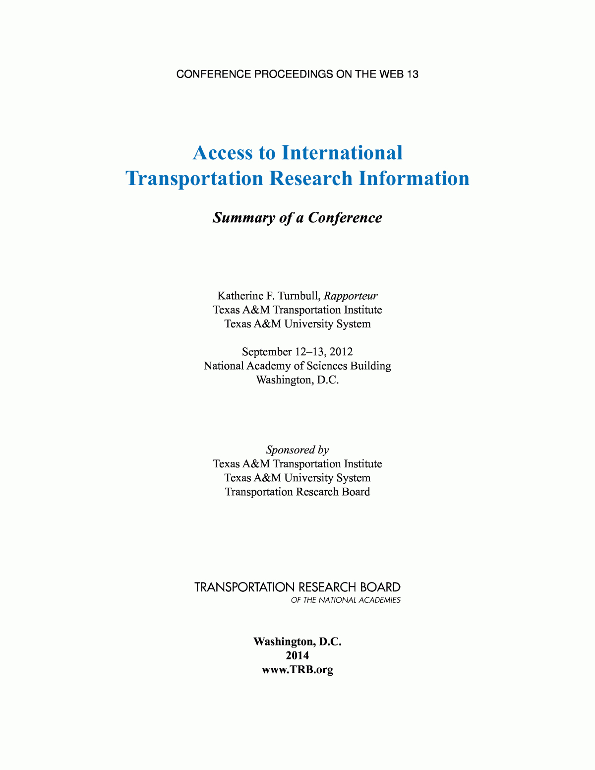 Report Contents | Access To International Transportation Inside Rapporteur Report Template