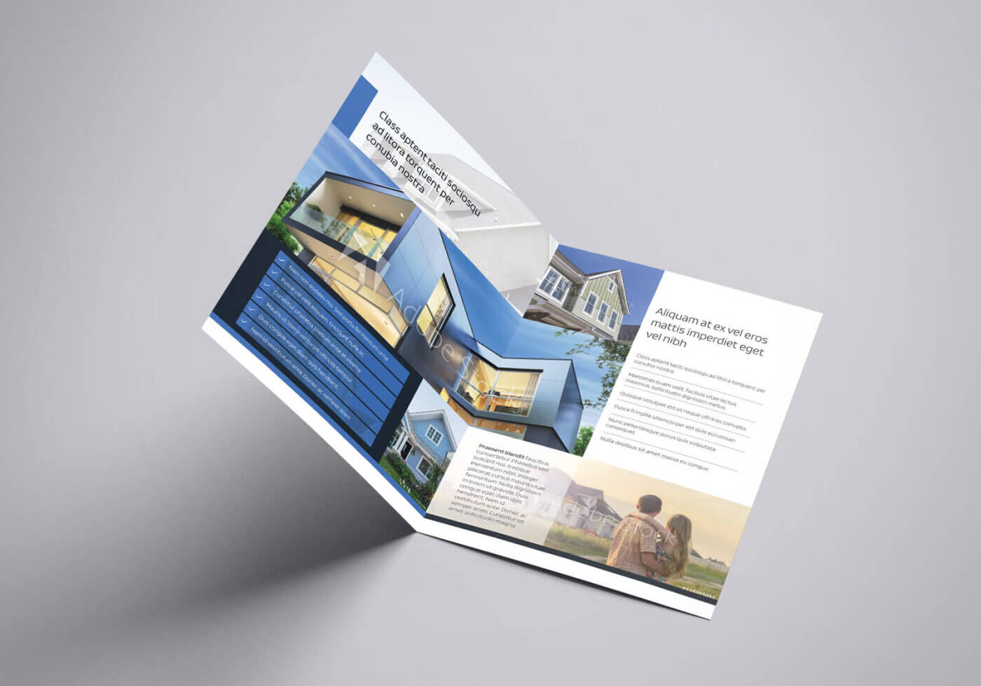 Residential Real Estate Half Fold Brochure Template Throughout Half Page Brochure Template