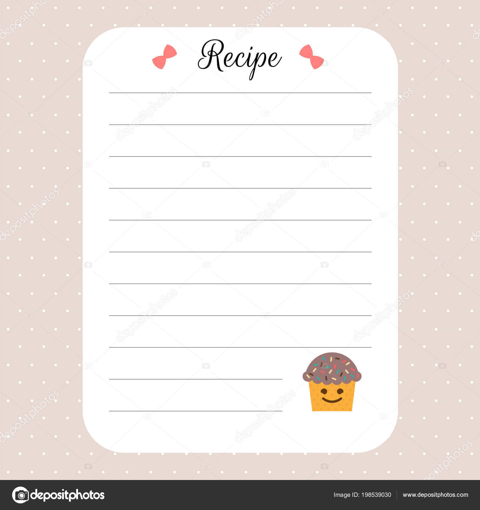 Restaurant Recipe Book Template | Recipe Card Template With Regard To Restaurant Recipe Card Template