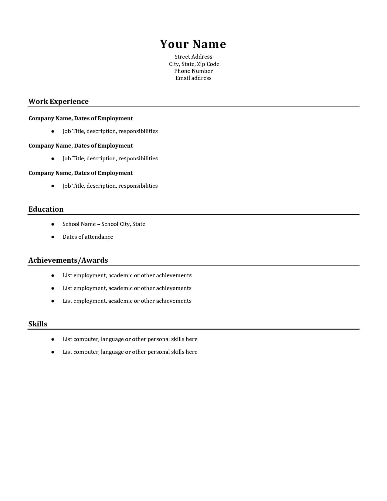 Resume ~ Coloring Printablesic Resume Templates Free Words Throughout Free Printable Resume Templates Microsoft Word