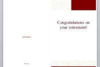 Retirement Card Template | Retirement Cards with regard to Retirement Card Template