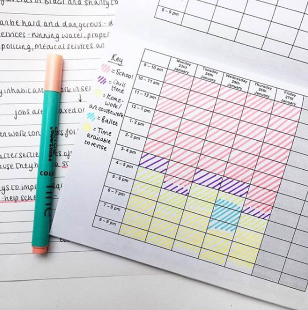 Revision Timetable | Revision Timetable Template Regarding Blank Revision Timetable Template