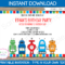 Robot Party Invitations Template | Birth #1155786 – Png With Monster High Birthday Card Template