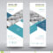Roll Up Business Brochure Flyer Banner Design Vertical Intended For Retractable Banner Design Templates