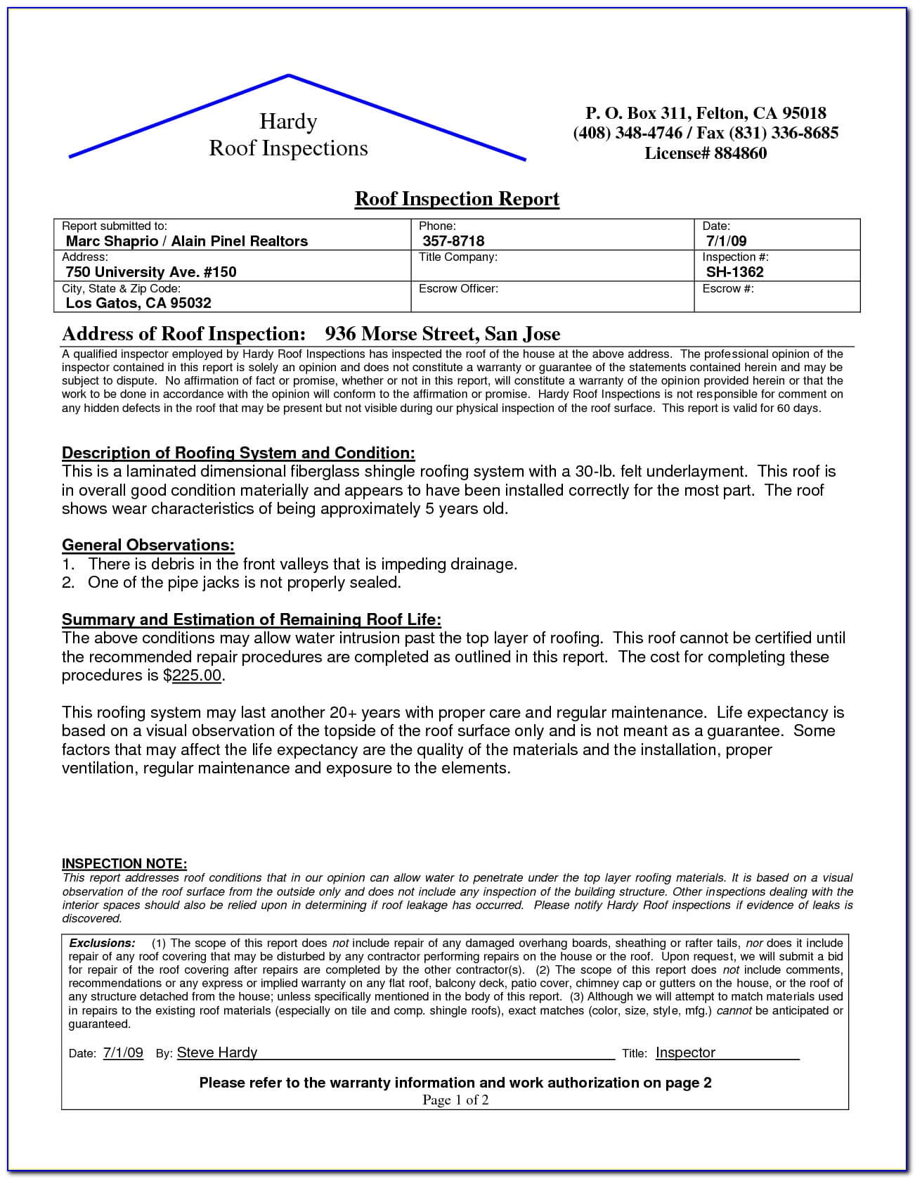 Roof Inspection Form Template – Form : Resume Examples Within Roof Inspection Report Template