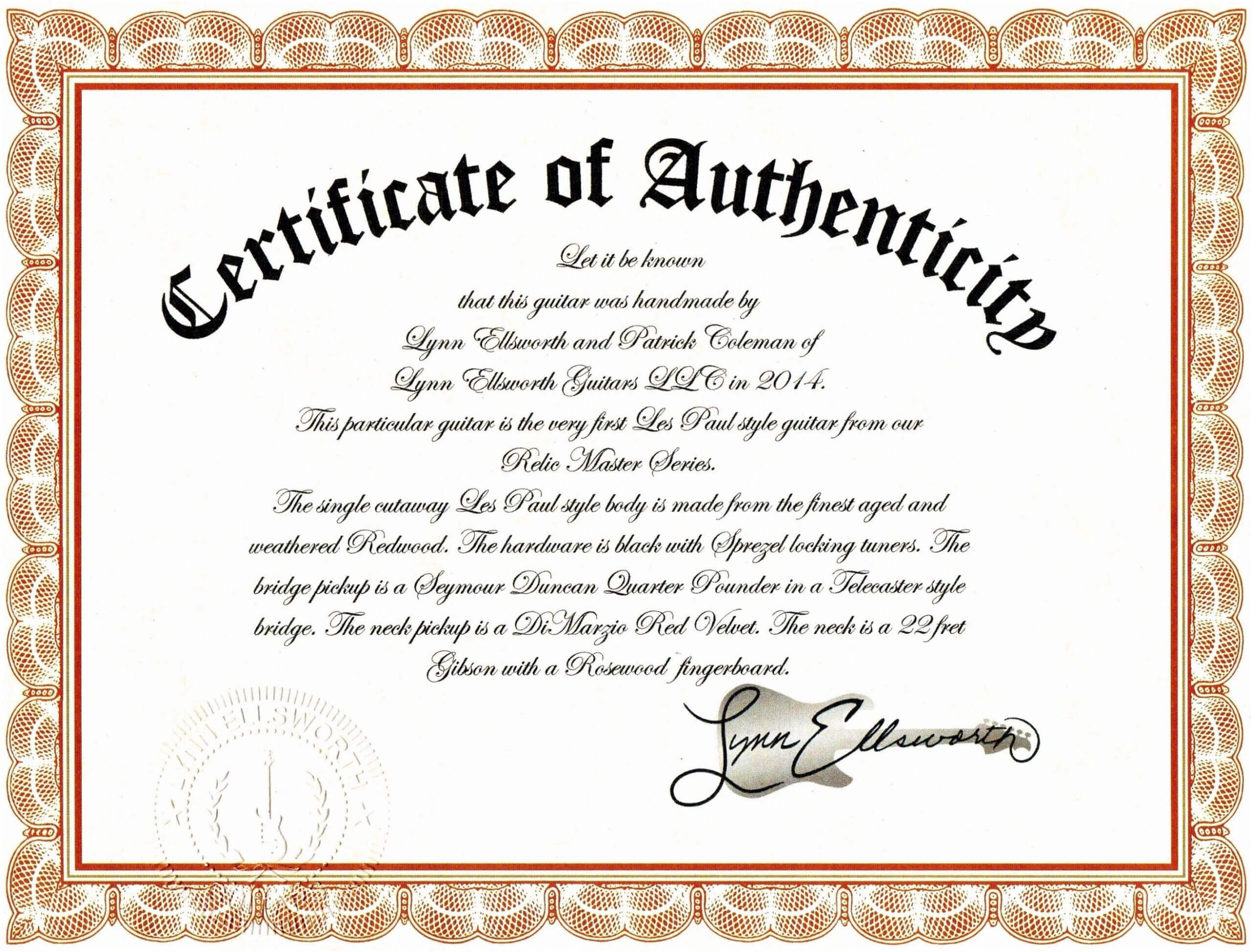 Sample Certificate Of Authenticity Photography Best Of Inside Certificate Of Authenticity Photography Template
