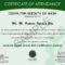 Sample Certificates – Lean Six Sigma India Within Green Belt Certificate Template