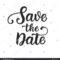 Save Date Photo Overlay Vintage Hand Stock Vector (Royalty Pertaining To Save The Date Banner Template