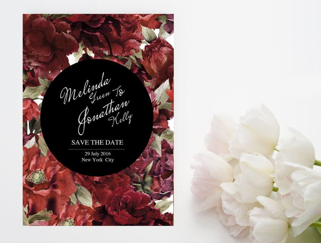 Save The Date Powerpoint Template – Carlynstudio With Save The Date Powerpoint Template