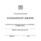 Scholarship Award Certificate | Templates At With Scholarship Certificate Template Word