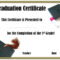 School Graduation Certificates | Customize Online With Or Regarding Free Printable Graduation Certificate Templates