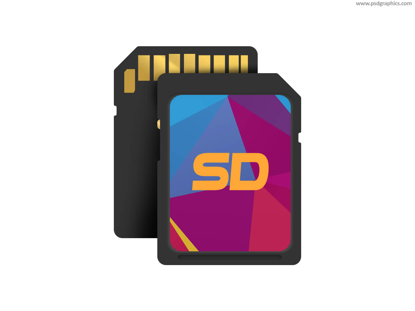 Sd Memory Card Icon Psd | Psdgraphics With Regard To In Memory Cards Templates