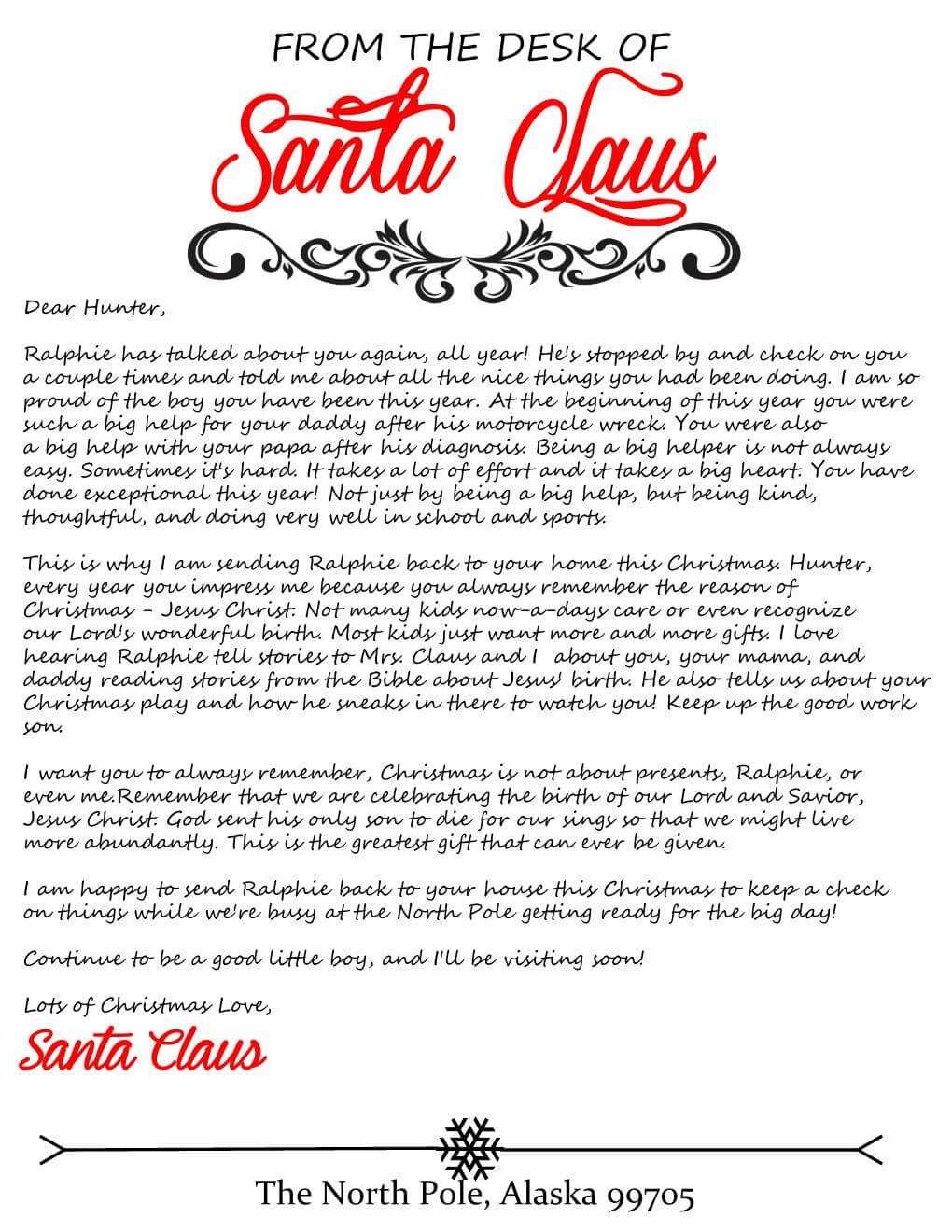 Search Results For Free Letter From Santa Template Free Intended For Santa Letter Template Word