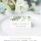 Self Editing Place Card Template, Printable Wedding Escort For Printable Escort Cards Template